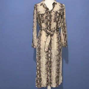 Fashion Nova Dress long sleeve front button